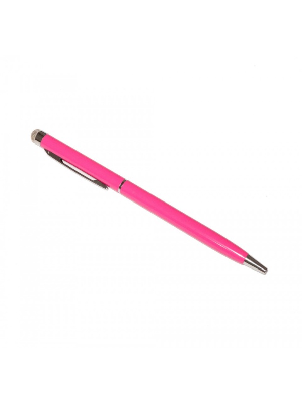 Stylus cu microfibra si pix incorporat, generatia 2, Roz