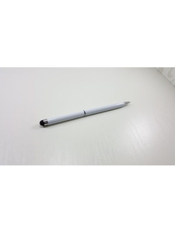 Stylus de precizie cu pix - corp metalic - Alb