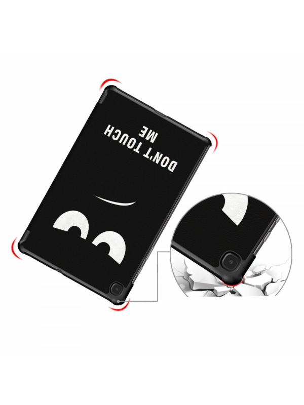 Husa Smart Cover tableta, pentru Samsung Galaxy Tab S6 Lite 10.4 inch 2022 P613 P619, model fata, alb negru