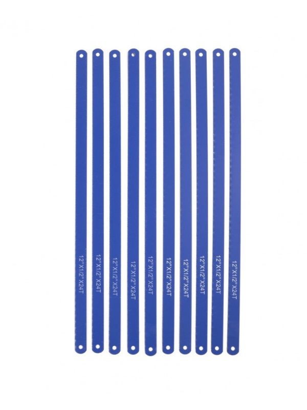 Set 10 bucati, Lame de rezerva pentru fierastrau de mana, metal, 300mm, X24T, Albastre