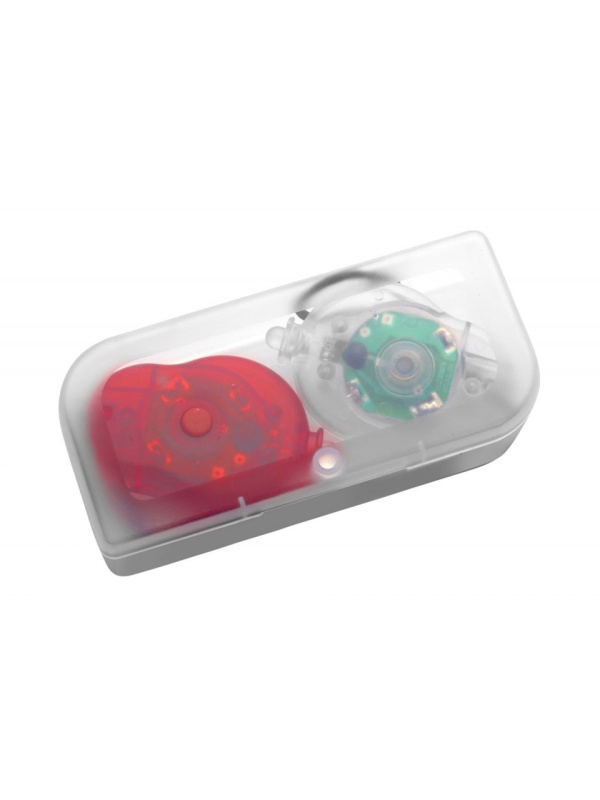 Set lumini de avertizare cu elastic pentru biciclete, doua moduri de iluminat, LED