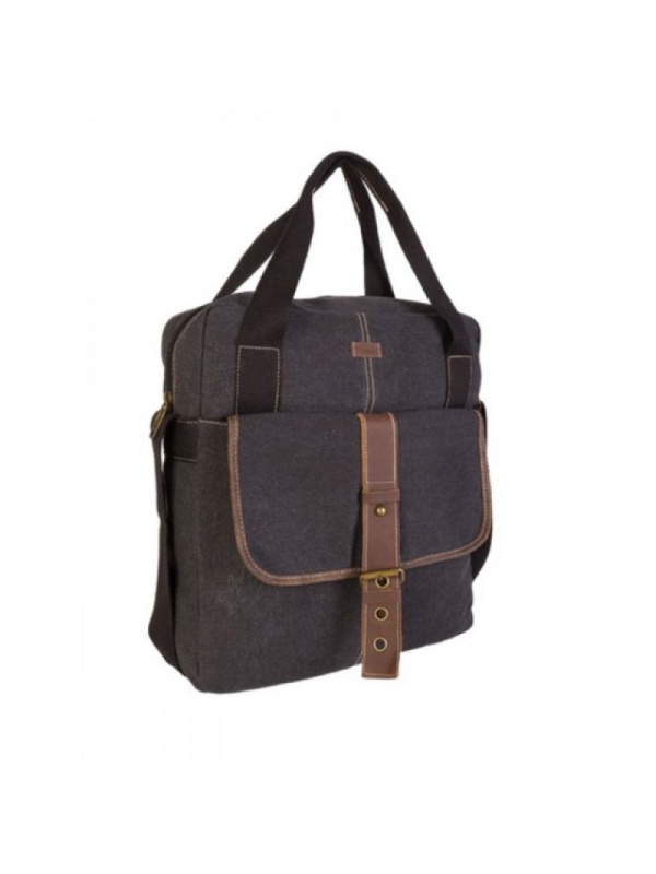 Geanta de umar, Stefano Casual, manere si curelusa, inchidere cu magnet, Neagra