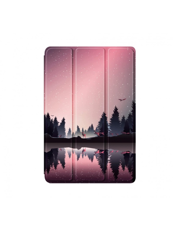 Husa Smart Cover tableta, pentru Samsung Galaxy Tab A8 10.5 X-200 X205 model peisaj, multicolor