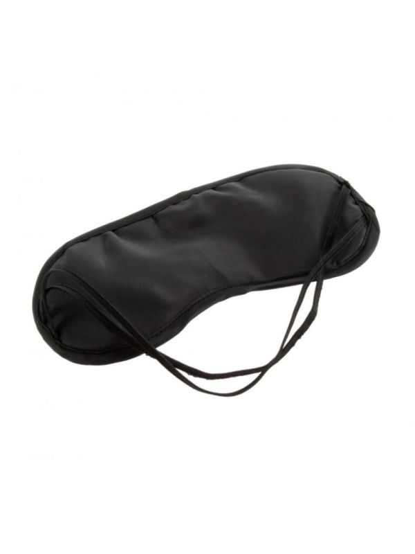 Masca de dormit, simpla, satinata, prevazuta cu doua elastice, Neagra