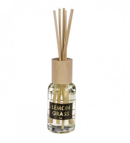 Odorizant de camera cu betisoare, Home Fragrance, 30 ml, Lemon Grass