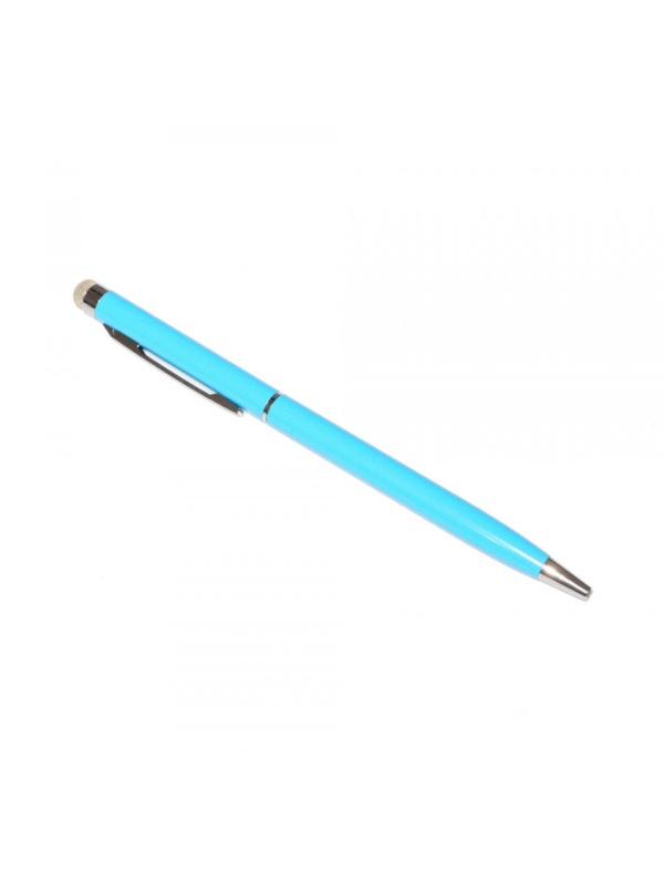 Stylus cu microfibra si pix incorporat, generatia 2, Turcoaz