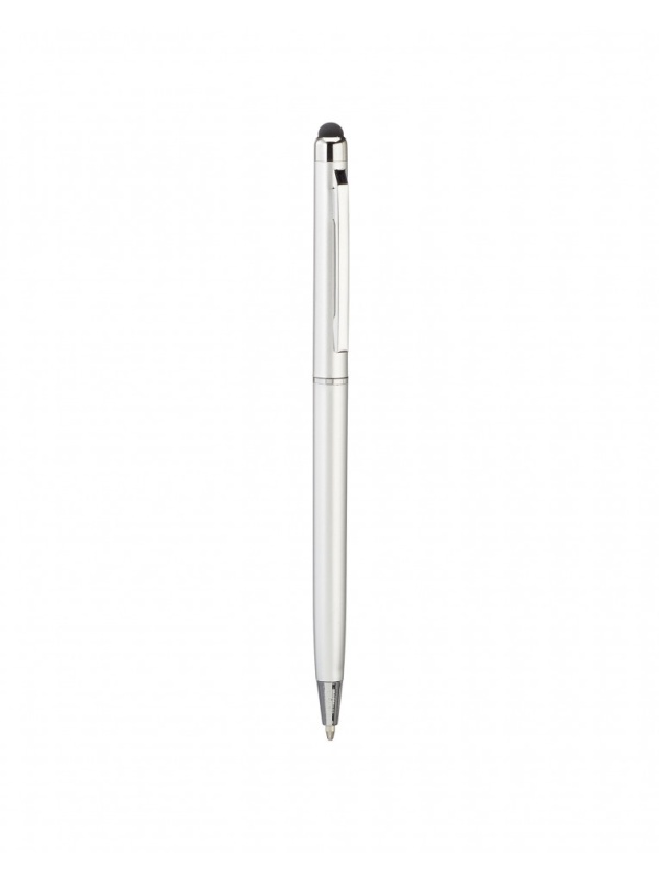 Stylus de precizie 2in1, varf de 5.5 mm, pix incorporat, Argintiu