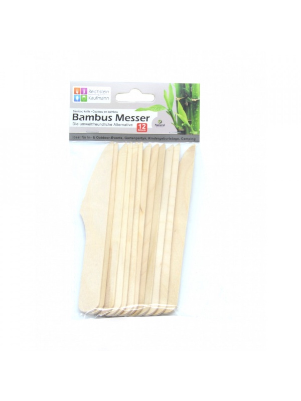 Set 12 bucati, cutite din lemn de bambus, 100% naturale