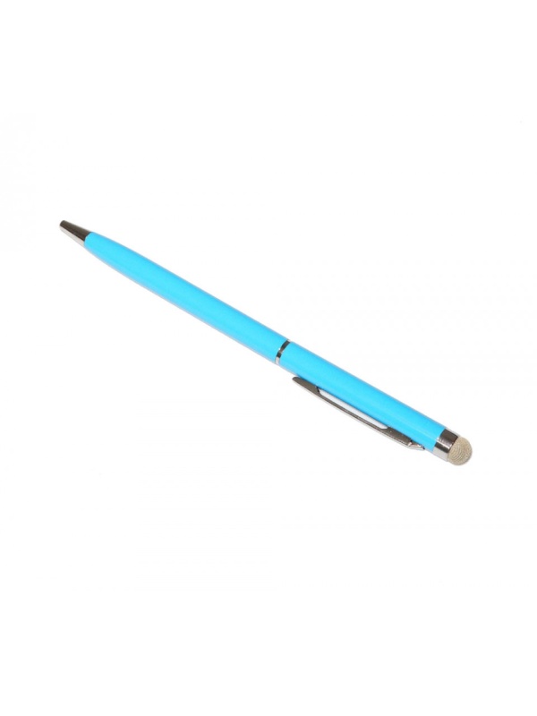 Stylus cu microfibra si pix, Turcoaz