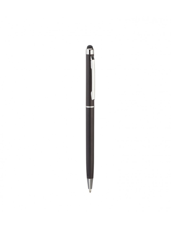Stylus 2in1, varf de 5.5 mm, pix incorporat, Negru