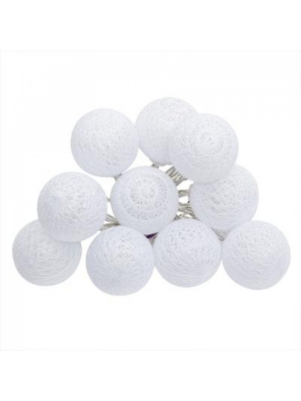 Ghirlanda cu lumini festive, decor interior, LED, 165 x 6 cm, alb perlat