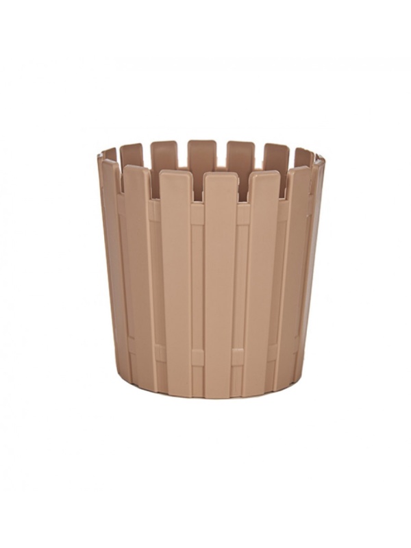Ghiveci pentru flori, tip gardut, rotund, diametru 95mm, Crem