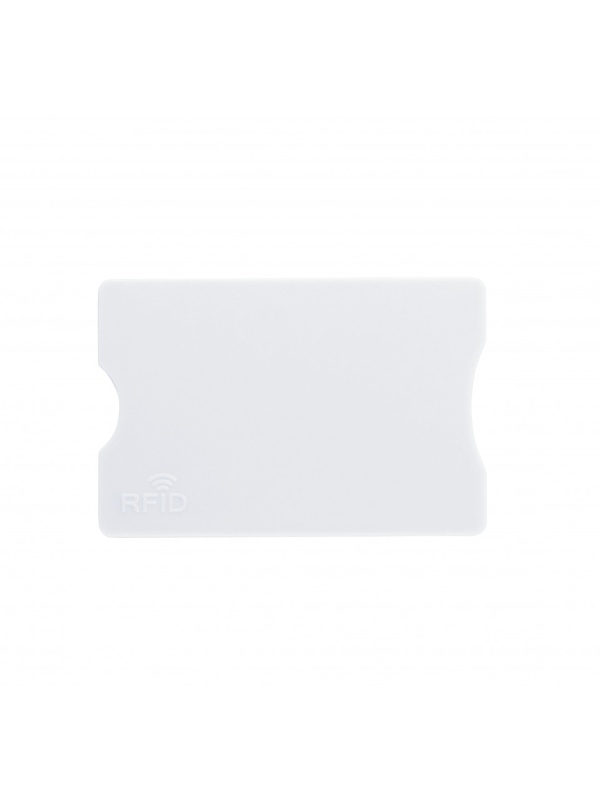 Protectie contactless RFID pentru protejarea cardurilor bancare, Plastic, Alb