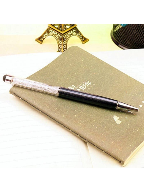 Stylus pen Elegant cu pix incorporat si decorat cu Cristale