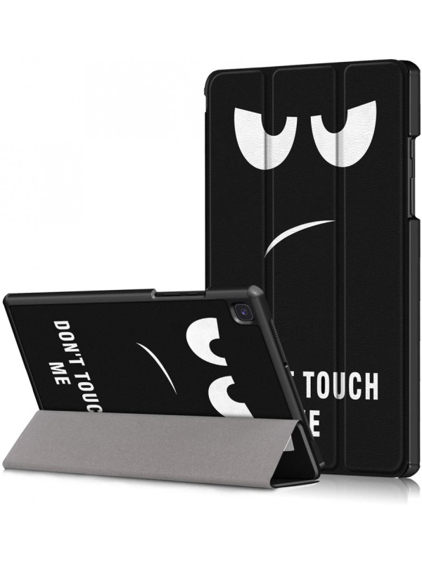 Husa tableta smart cover, compatibila cu Samsung Galaxy Tab A7 10.4 2022 T503 T507 cu model face. alb negru