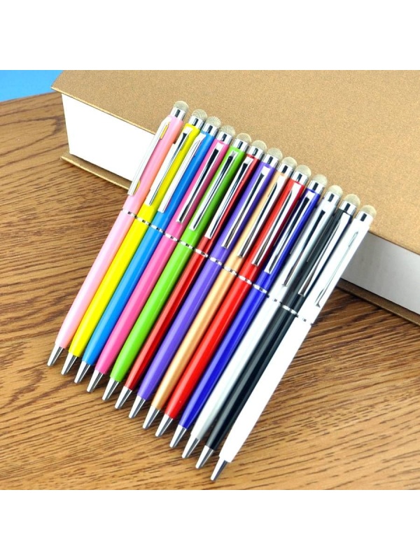 Stylus cu pix si varf din Microfibra - Albastru
