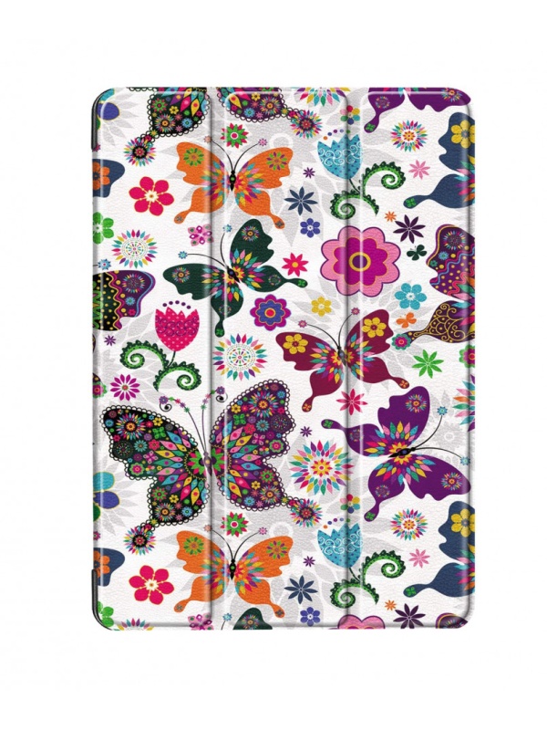Husa Smart Cover tableta, pentru iPad Air 5 10.9 (2022) cu model fluture, alb