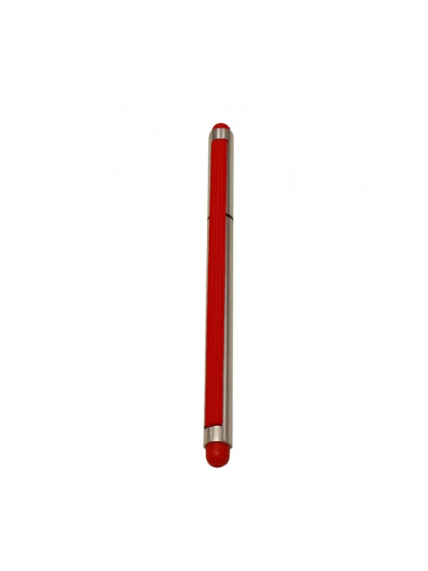 Stylus 2 in 1 cu Pix cu capac si elastic, Rosu