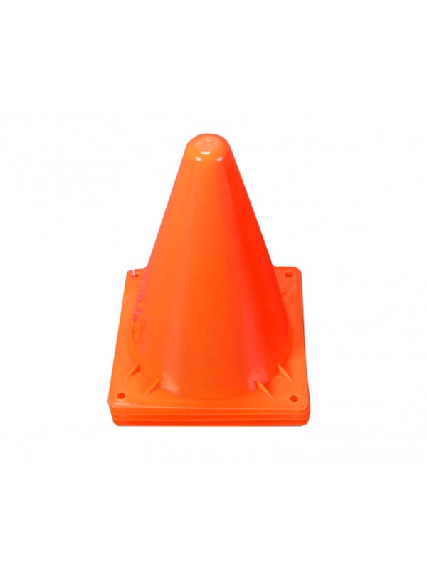 Set 4 bucati, conuri pentru antrenament, 18 cm, Portocaliu
