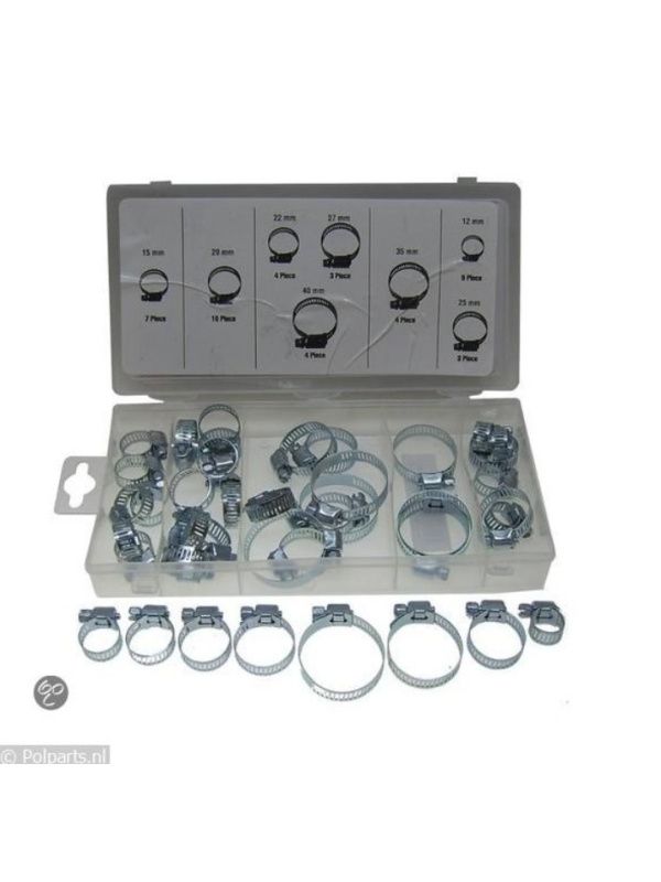 Set 40 piese, coliere metalice cu cap drept, marimi diferite