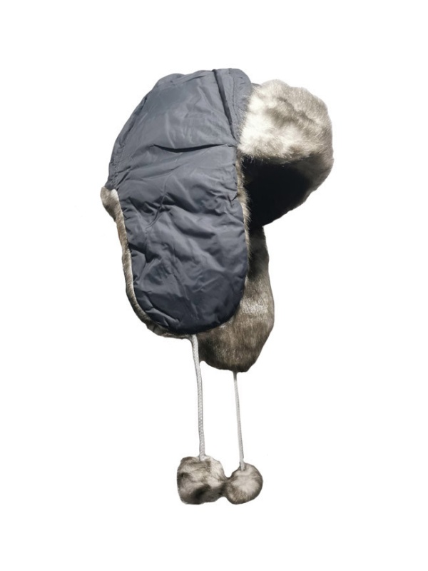 Caciula tip Aviator, King Cap colection, pentru femei, diametru 18 cm, Bleumarin