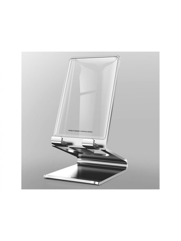 Suport modern Baseus Glass Bracket pentru Birou - Argintiu