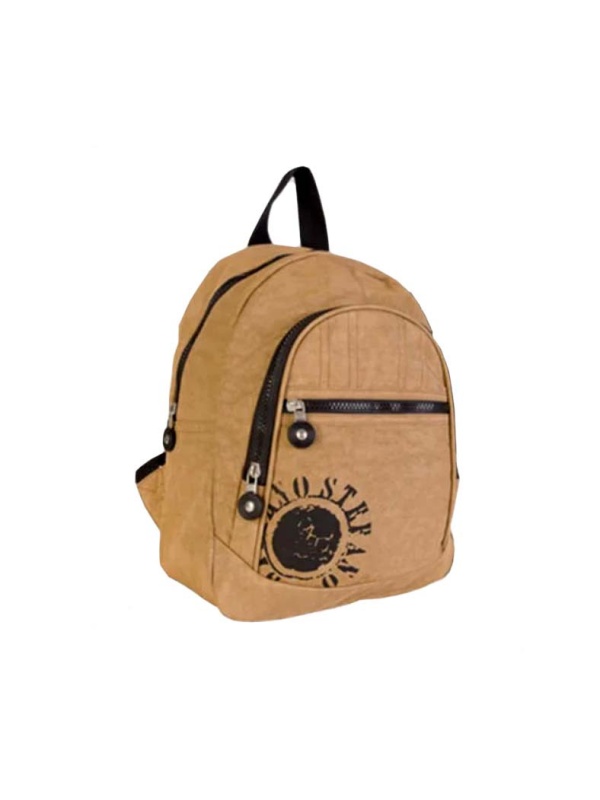 Rucsac pentru femei, Stefano Collection, 2 compartimente, Bej
