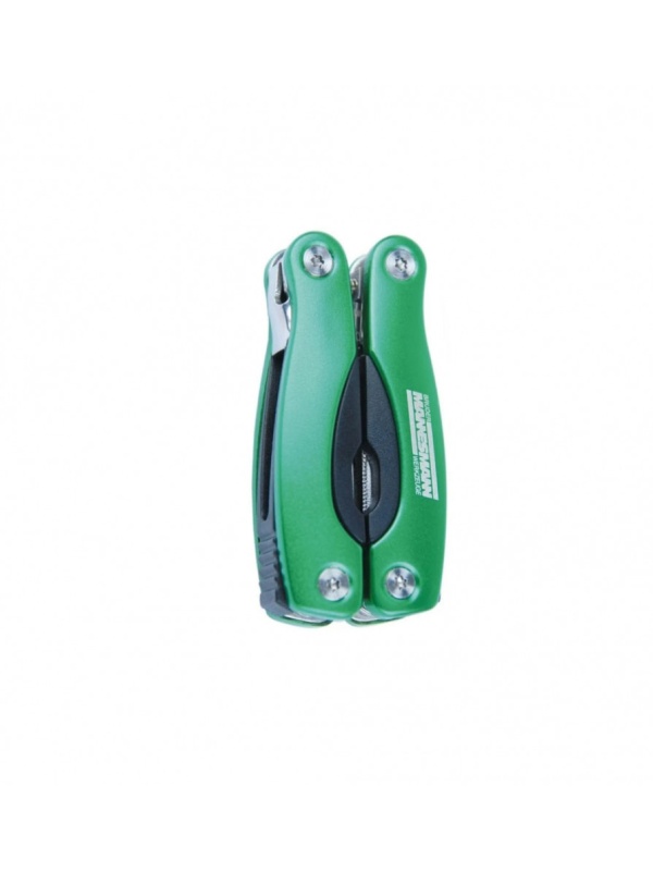 Briceag Multitool Mannesman, 10 in 1, cu functie de patent, Verde
