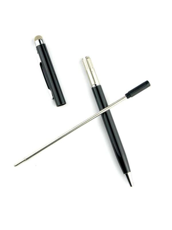 Stylus cu pix si varf din Microfibra - Rosu