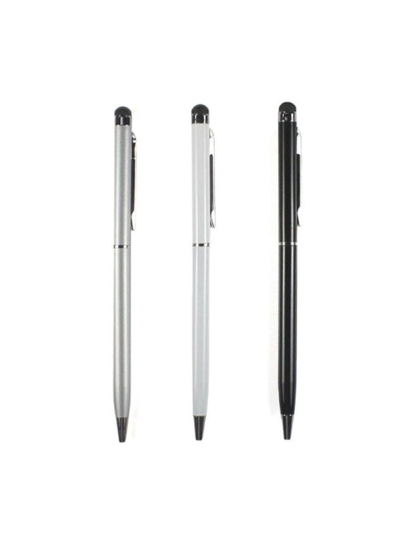 Stylus de precizie cu Pix incorporat, Argintiu, universal