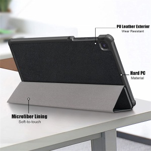 Husa Smart Cover pentru Tableta Samsung Galaxy Tab A7 Lite (SM-T220/T225) 8.7 neagra