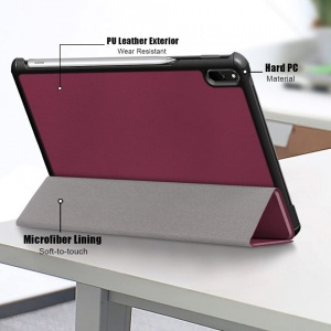 Husa Smart Cover tableta, pentru Huawei MatePad 11 - 10.95 inch, visiniu