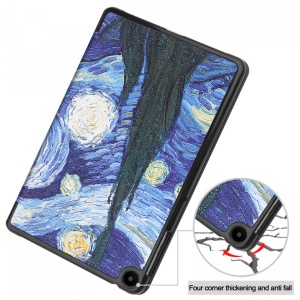 Husa Smart Cover tableta, pentru Huawei Matepad SE 10.4 inch 2022 AGS5-L09 AGS5-W09, starry sky, albastru