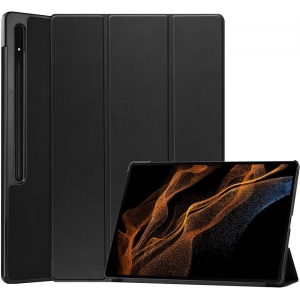 Husa Smart Cover tableta, pentru Samsung Galaxy Tab S8 Ultra 14.6 X900 X906, neagra