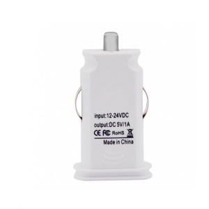 Incarcator Auto universal, compact, 5v 1000 mAh, USB, Alb