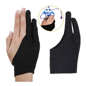 Manusa pentru desen si schite in creion, doua degete, Malatec, marimea M, Neagra