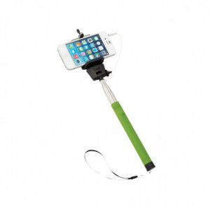 Selfie stick clasic, compact, pentru telefoane mobile, 100cm, Verde Lime