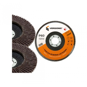 Set 2 panze, disc de slefuit lamelar, Drept, metal, plastic si lemn, 125 mm, granulatie P40