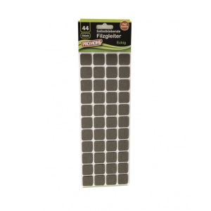 Set 44 bucati, protectii pardoseala autoadezive pentru mese si scaune, patrate, negre