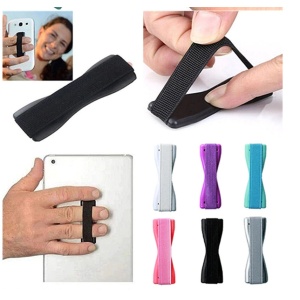 Suport tip Hand Strap, pentru telefon, autoadeziv, Rosu