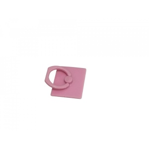 Suport tip inel pentru telefon, Kitty Ring, patrat, autoadeziv, Roz
