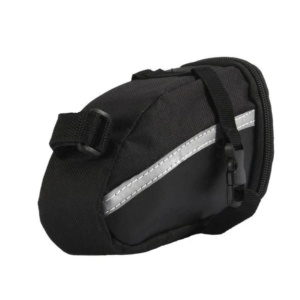 Borseta bicicleta, 1 compartiment, impermeabila, montare sub sa, neagra