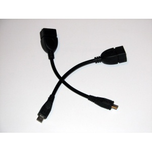 Cablu OTG Micro USB pentru tablete si telefoane - Negru