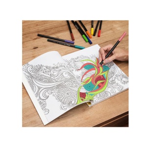 Carte de colorat pentru adulti, Anti Stres, 25 x 21 cm , 60 file