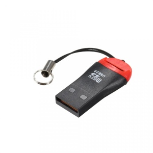 Cititor card-uri TF Micro SD - pentru USB 2.0 - portabil, cu snur