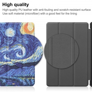 Husa Smart Cover tableta, pentru Huawei Matepad SE 10.4 inch 2022 AGS5-L09 AGS5-W09, starry sky, albastru
