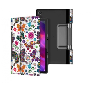 Husa Smart Cover tableta, pentru Lenovo Yoga Tab 11 YT-J706F 11 inch 2021 model fluturi, alb