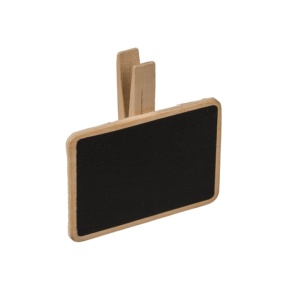 Ornament de masa, carlig cu pancarda tip tabla scolara, pentru scris cu creta