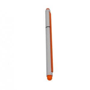 Stylus 2 in 1 cu Pix cu capac si elastic, Portocaliu