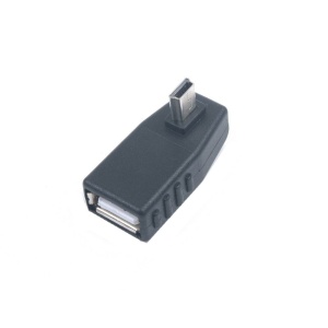 Adaptor OTG Mini USB la 90 grade - orientare spre Dreapta